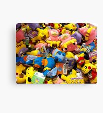 Pokemon plushies Canvas Print