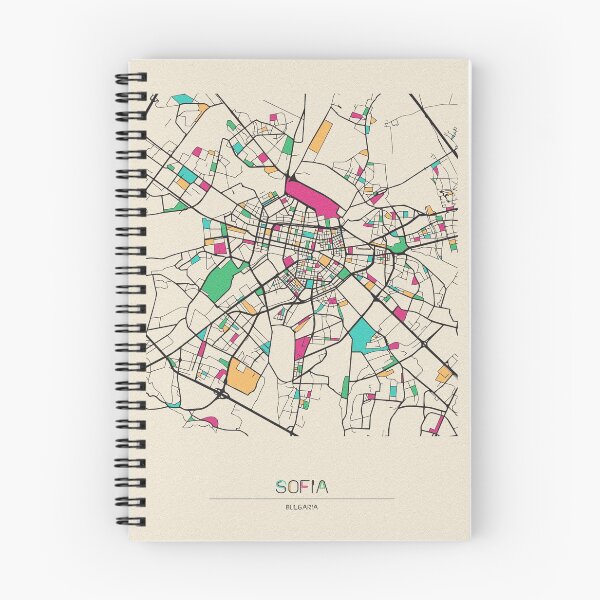 Item preview, Sofia, Bulgaria Street Map designed and sold by A Deniz Akerman.
