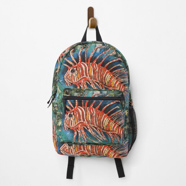 Item preview, lion fish, under the sea, underwater art. fish, tropical fish designed and sold by SaltyMob.