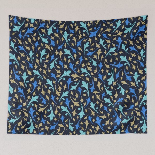 Item preview, Moroccan Pattern in Shimmer Gold & Blues designed and sold by ReesDesigns.