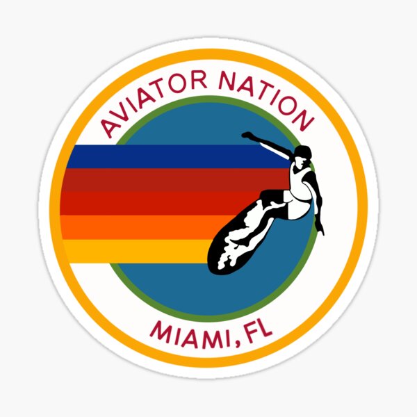 Aviation nation Miami logo Sticker