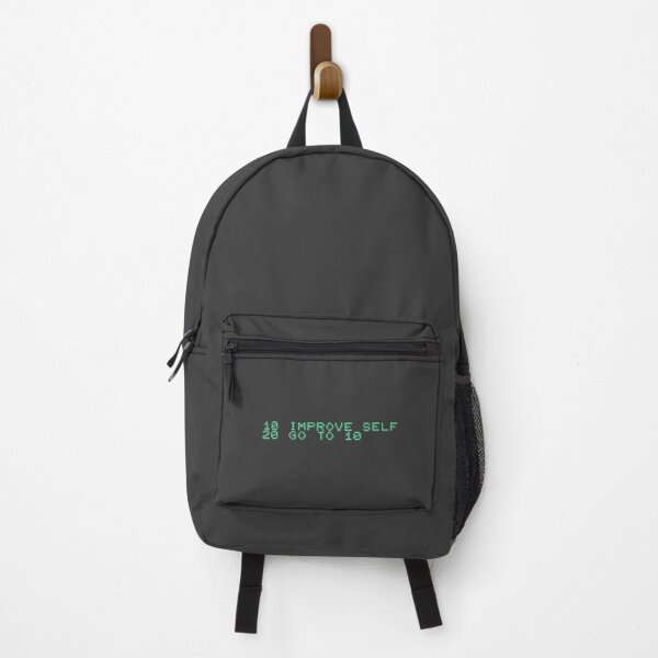 Item preview, Continuous Self Improvement (10 Improve Self, 20 Go To 10.) designed and sold by PatchTuesday.