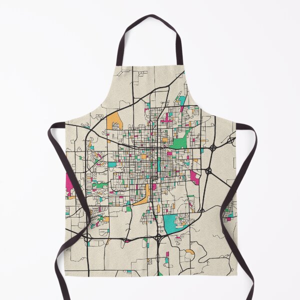 Item preview, Springfield, Illinois Street Map designed and sold by A Deniz Akerman.