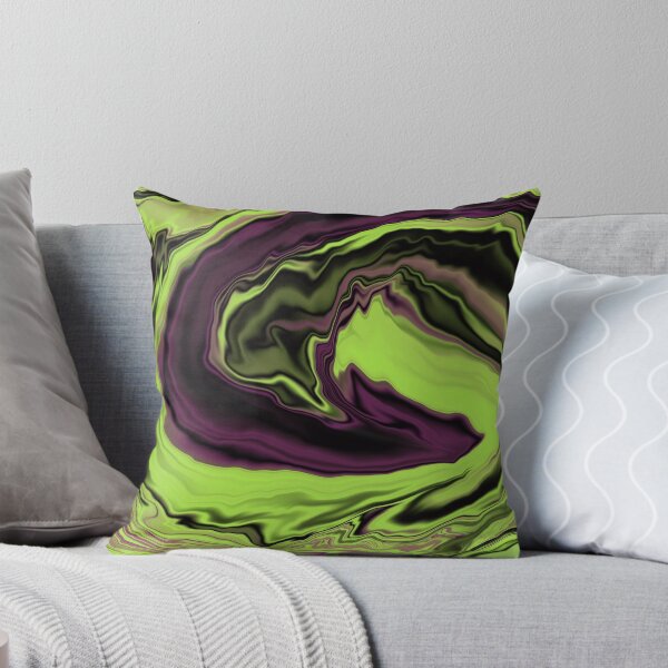 Item preview, Digital Paint Pour Purple Green Spill designed and sold by SkinnyLizard.