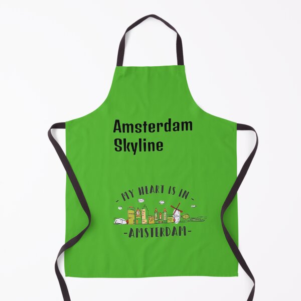 Item preview, Green Amsterdam Skyline designed and sold by DamaliePierre.
