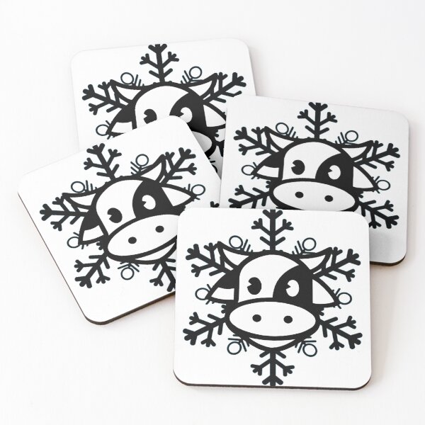 Item preview, Black CowFlake designed and sold by RhondaVarner.