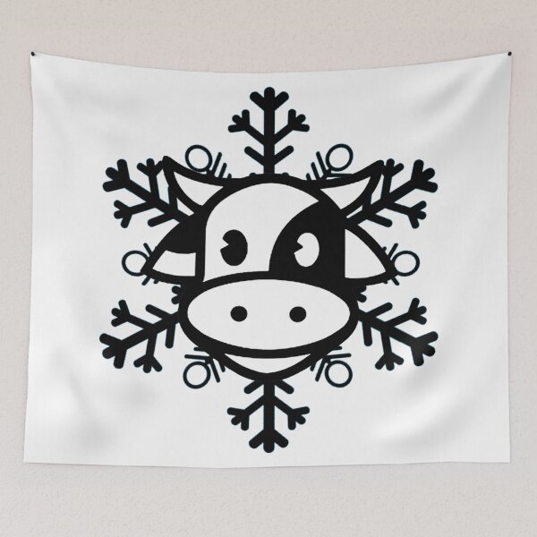 Item preview, Black CowFlake designed and sold by RhondaVarner.