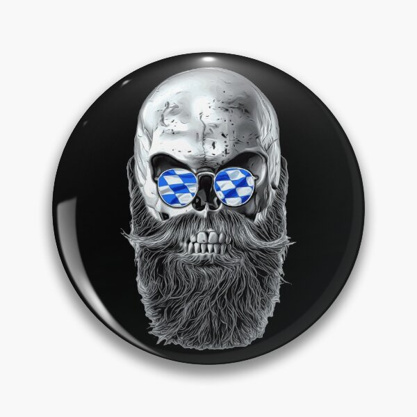 Item preview, Bavarian hipster skull designed and sold by drizzd.