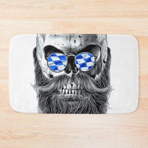Item preview, Bavarian hipster skull designed and sold by drizzd.