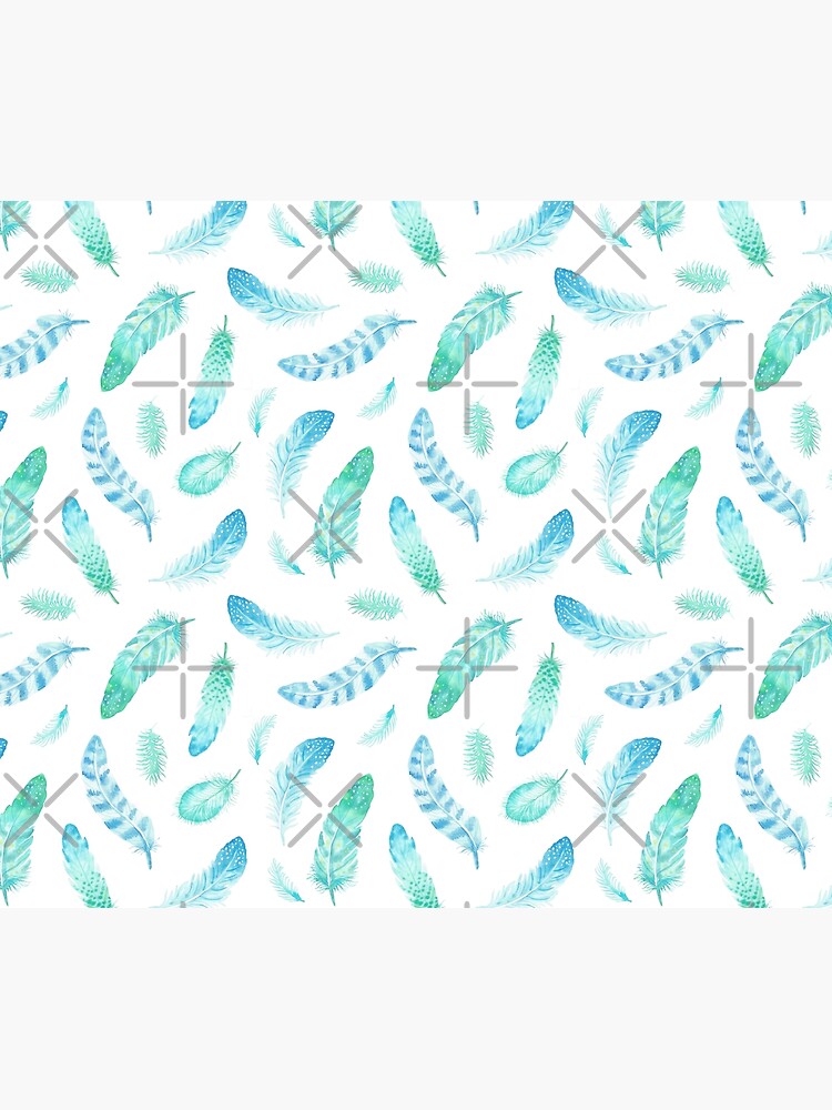 Watercolor Feathers by nadyanadya