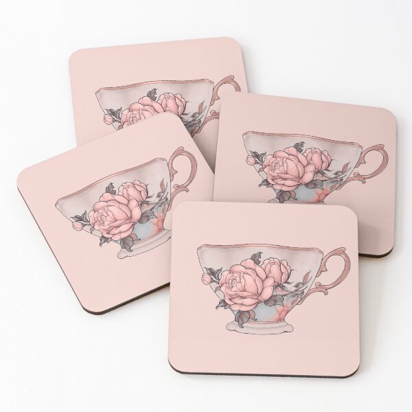 Item preview, Vintage Tea Cup With Rose designed and sold by Bekka Luna.