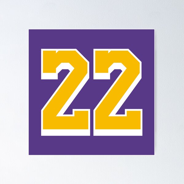 Item preview, 22 Yellow Number Twenty-two Purple Basketball Jersey designed and sold by elhefe.
