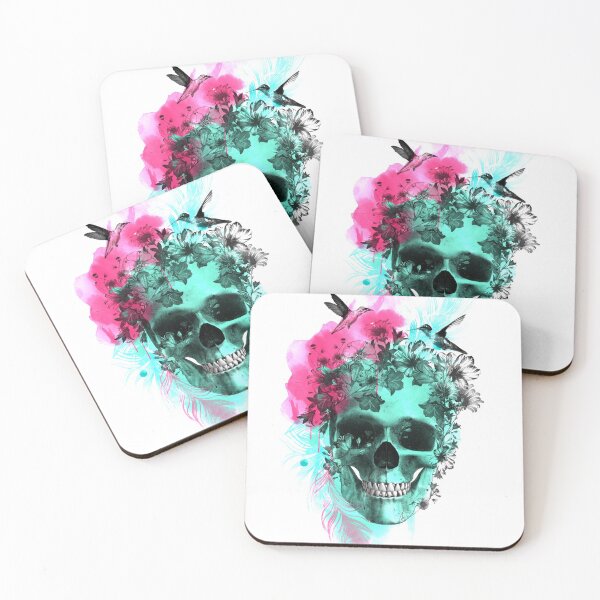 Item preview, Hummingbird Skull Pastel Gothic Aesthetic Tribal Floral  designed and sold by Stephani Analah.