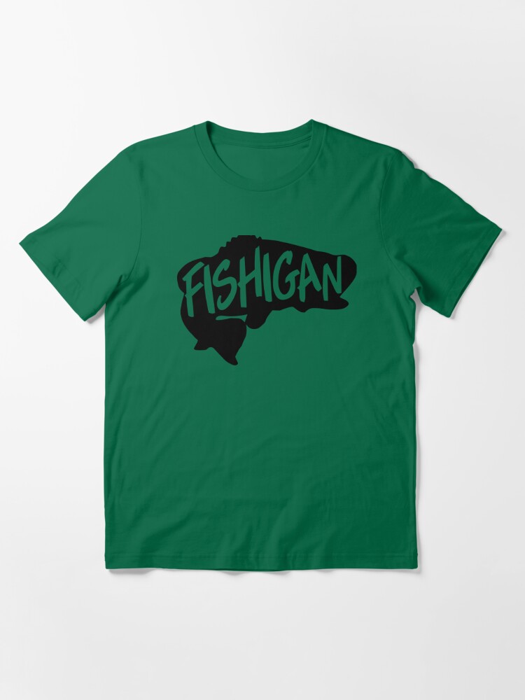 Michigan Funny Fishigan Fishing Lover Men's Graphic T Shirt Tees