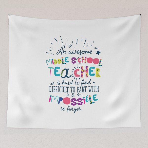 Item preview, An Awesome Middle School Teacher Gift Idea - Impossible to forget designed and sold by betternotes.