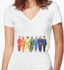 Hillary Clinton Pantsuit Women's Fitted V-Neck T-Shirt