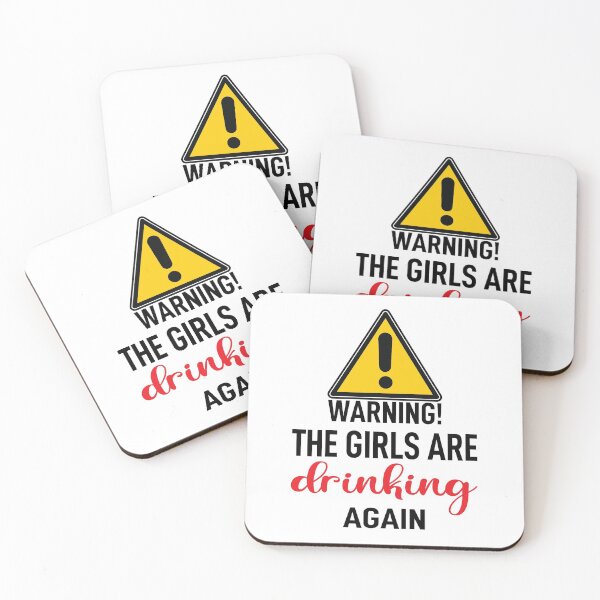 Item preview, Warning The Girls are Drinking Again Funny Friend Colleague Gifts Ideas designed and sold by clothesy7.