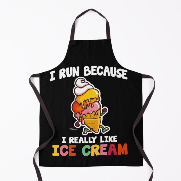 Item preview, I Run Because I Really Like Ice Cream - Funny Runners Gift designed and sold by Dressed For Duty.