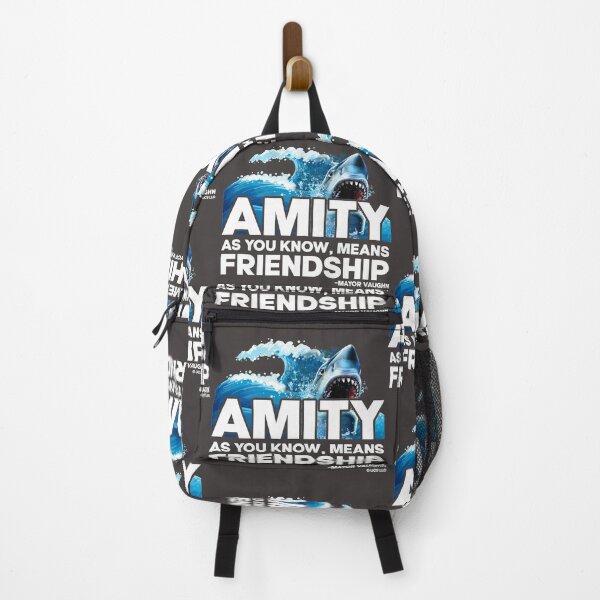 Item preview, Jaws movie amity means friendship quote. Birthday party gifts. Officially licensed merch. designed and sold by chrlalexandru.