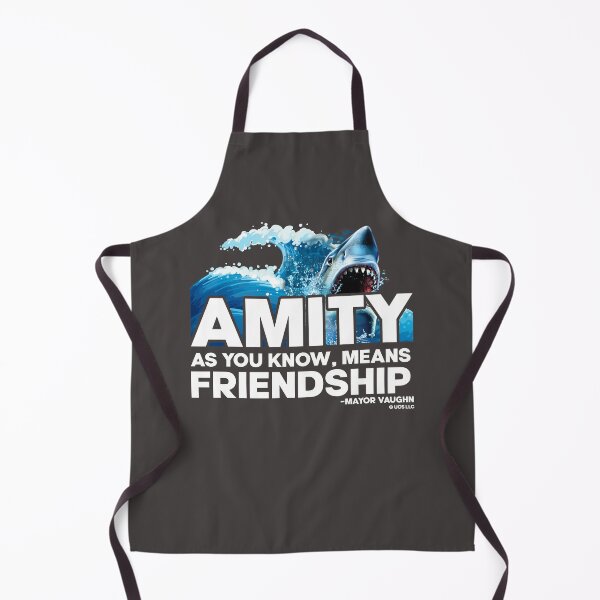 Item preview, Jaws movie amity means friendship quote. Birthday party gifts. Officially licensed merch. designed and sold by chrlalexandru.