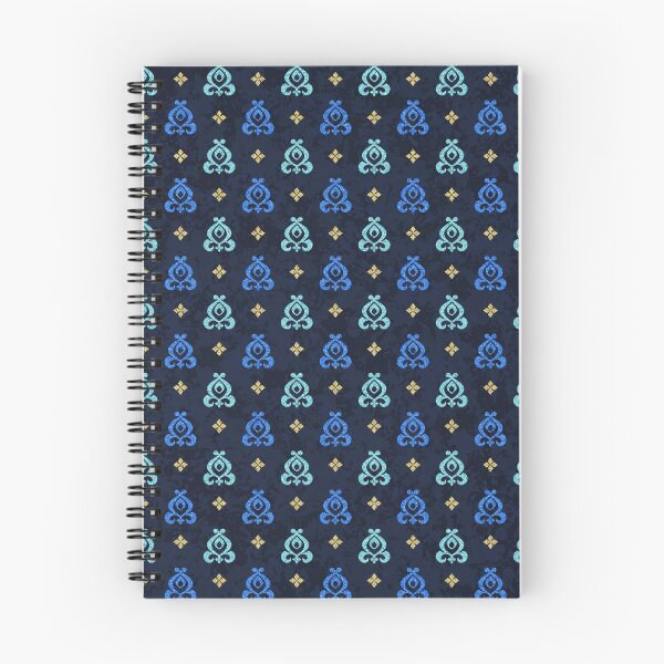 Item preview, Moroccan Fleur-de Lis in Gold & Blues designed and sold by ReesDesigns.