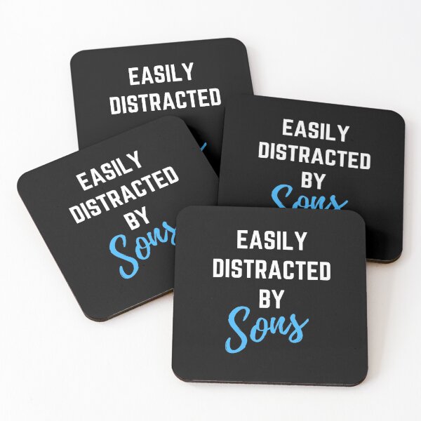 Item preview, Easily Distracted By Sons Mom and Dad Funny designed and sold by fantasticpud.