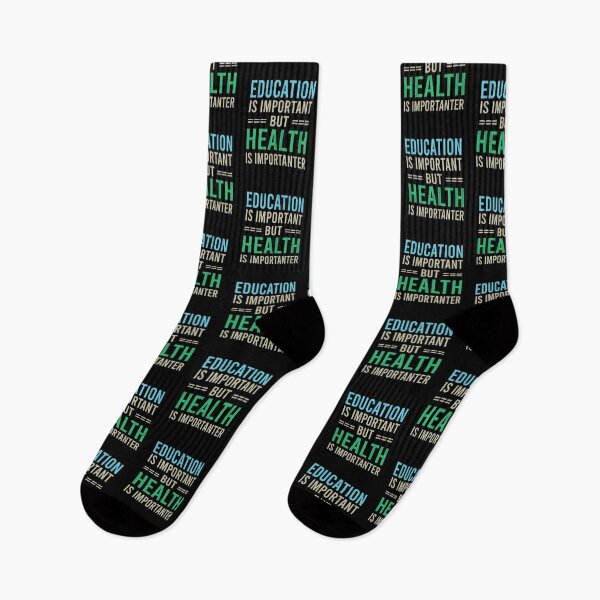 Item preview, Education Is Important But Health Is Importanter, Cute Funny Gift Idea, Health Care designed and sold by awesomedraw.