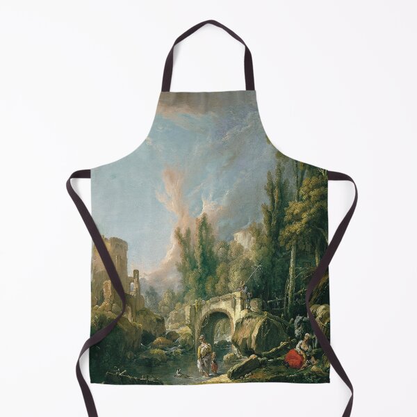 Item preview, River Landscape with Ruin and Bridge-Francois Boucher designed and sold by LexBauer.