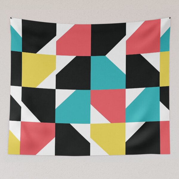 Item preview, Colorful, modern, trendy, fun geometric pattern designed and sold by theendup.