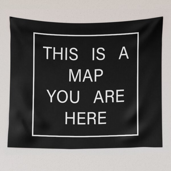 Item preview, This Is A Map You Are Here Concept Art designed and sold by D1mon.