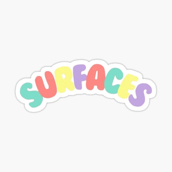 Item preview, bubble letters surfaces designed and sold by jordan skye.