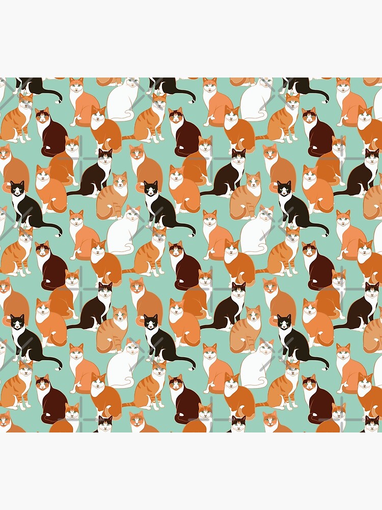Ginger Cats on mint by nadyanadya
