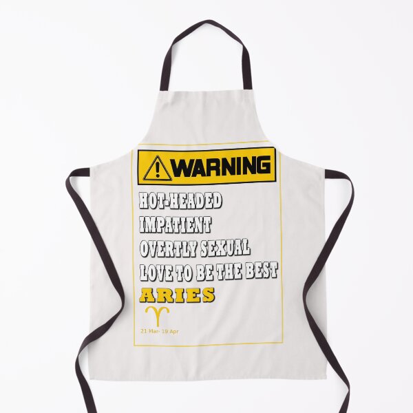 Item preview, WARNING ZODIAC SIGN ARIES designed and sold by GraphicMedia.