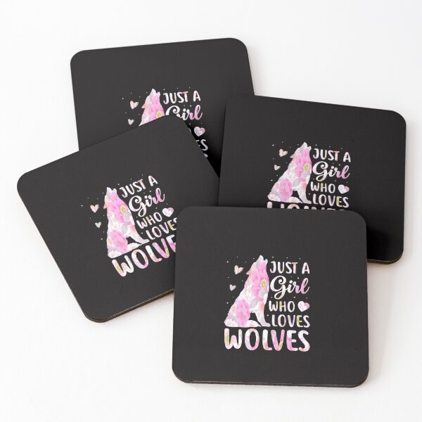 Item preview, Just A Girl Who Loves Wolves Cute Gift For Girls designed and sold by Esmilna Castillo.