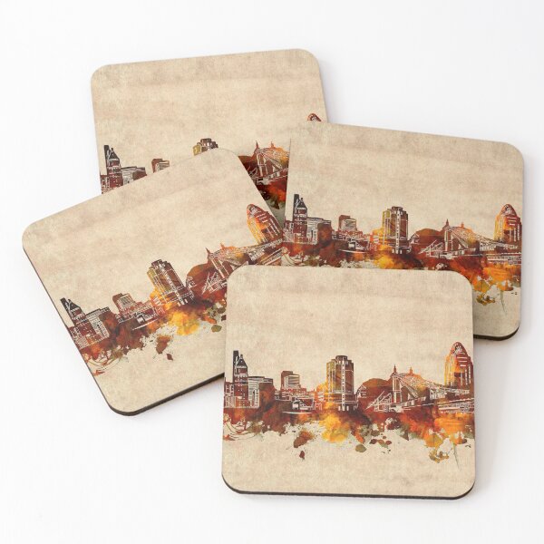 Item preview, cincinnati skyline vintage designed and sold by BekimART2.