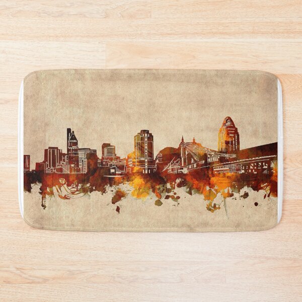 Item preview, cincinnati skyline vintage designed and sold by BekimART2.