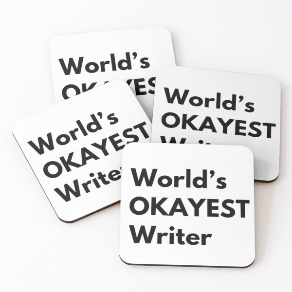 Item preview, World's Okayest Writer designed and sold by CJCTEES.