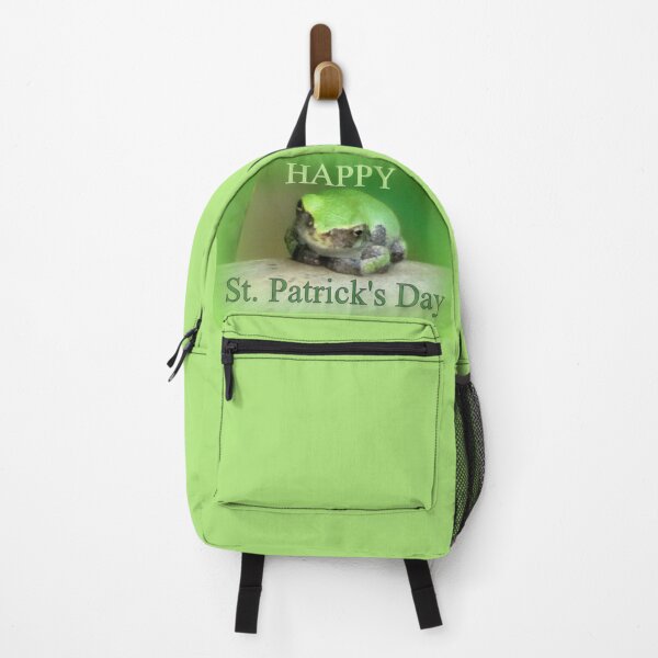 Item preview, Happy St Patrick's Day - frog wearing the green designed and sold by Jean Gregory Evans.