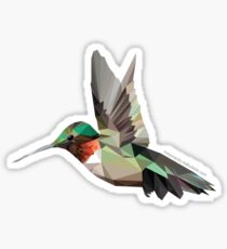 Geometric Hummingbird Sticker