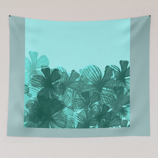 Item preview, Bluish Green Floral -Abstract designed and sold by Lians.