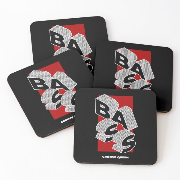 Item preview, BASS. Groove Queen. 3D Lettering. Female Bass Player designed and sold by GuitarSwitch.