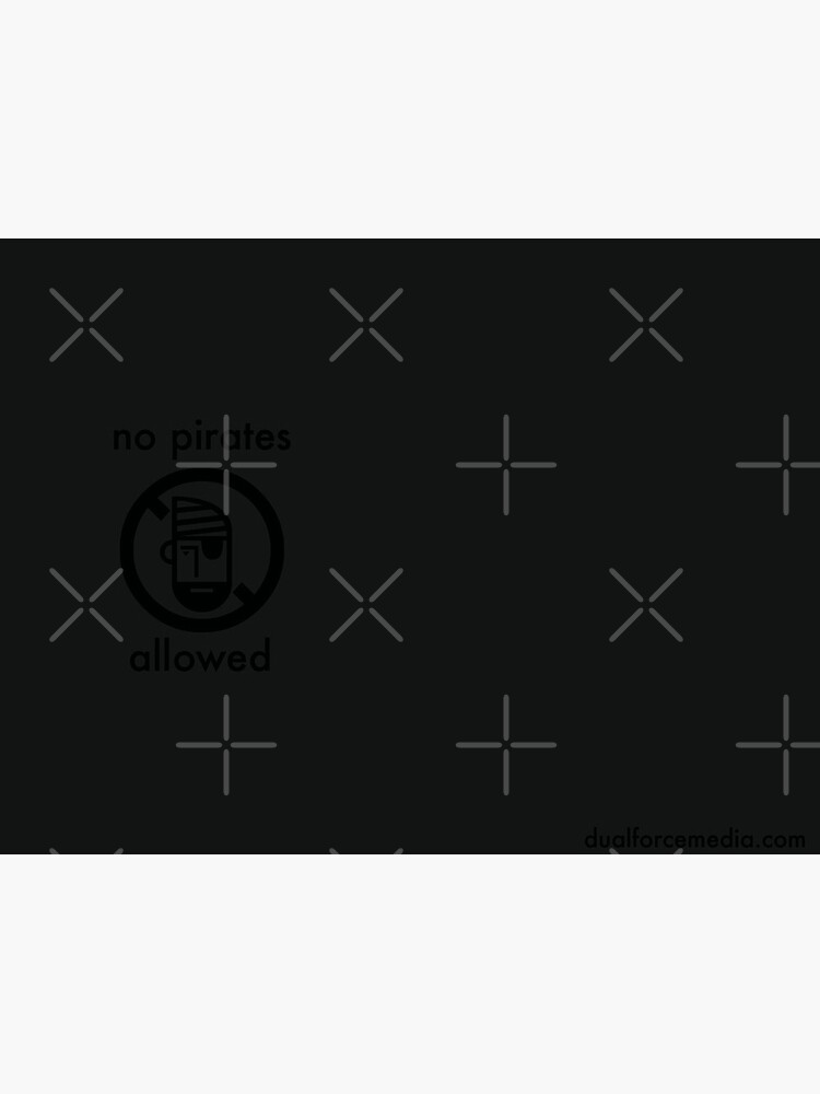 Thumbnail 2 of 2, Greeting Card, No Pirates Allowed designed and sold by WordsByJake.