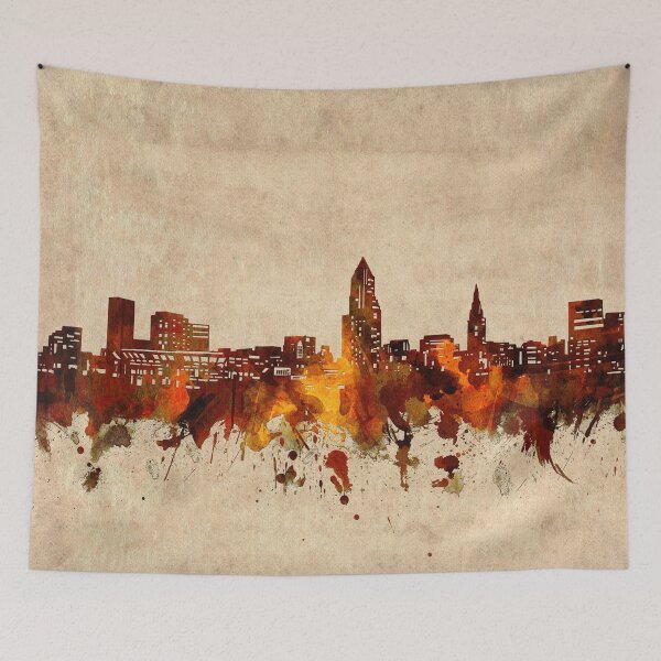 Item preview, cleveland skyline vintage designed and sold by BekimART2.