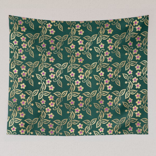 Item preview, Eastern Garden of Gold Floral Motifs designed and sold by WisdomInspired.