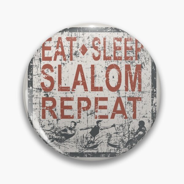 Item preview, EAT SLEEP SLALOM REPEAT designed and sold by GR8DZINE.