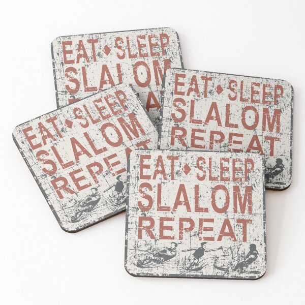 Item preview, EAT SLEEP SLALOM REPEAT designed and sold by GR8DZINE.