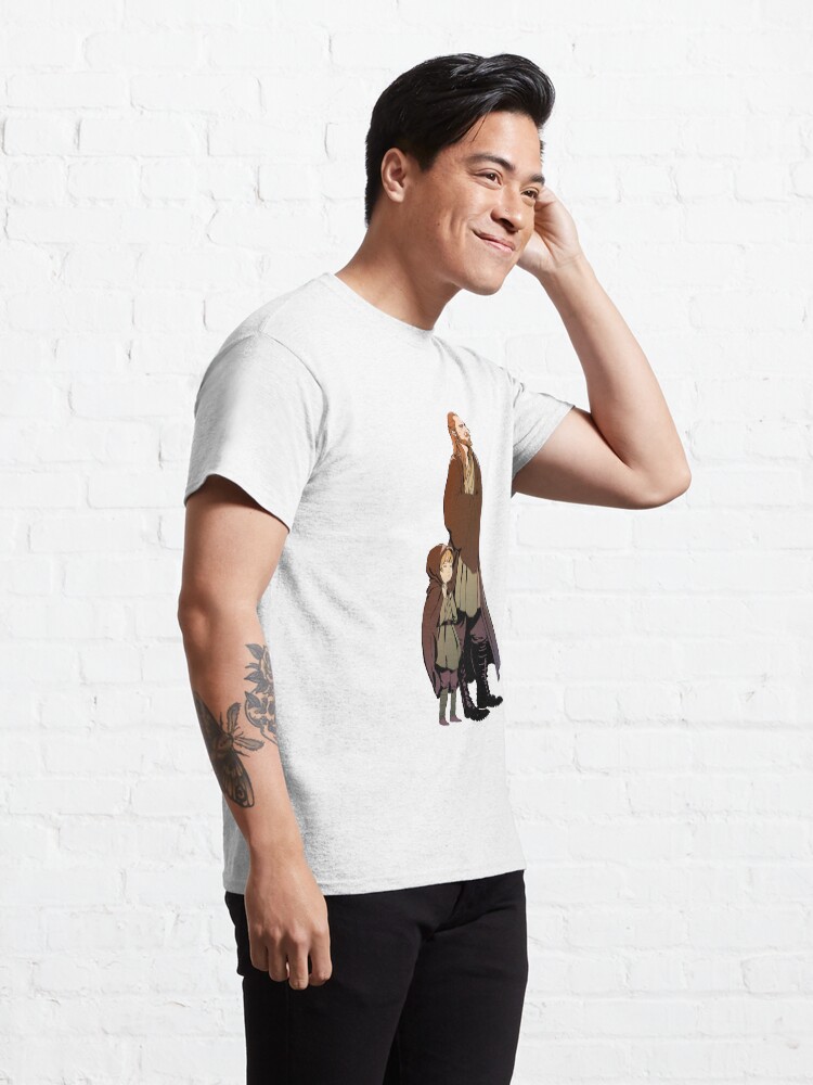 Alternate view of Qui Gon and Padawan Classic T-Shirt