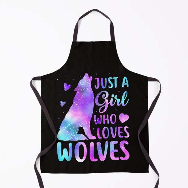 Item preview, Just A Girl Who Loves Wolves Cute Gift For Girls designed and sold by Esmilna Castillo.