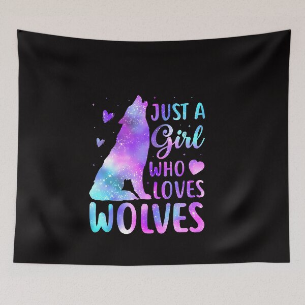 Item preview,  Just A Girl Who Loves Wolves Cute Gift For Girls designed and sold by Esmilna Castillo.