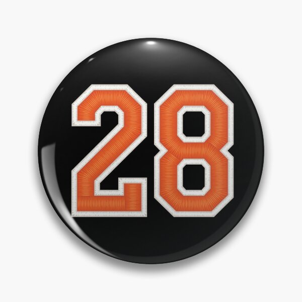 Item preview, Sports Number 28 Jersey twenty-eight Orange designed and sold by elhefe.
